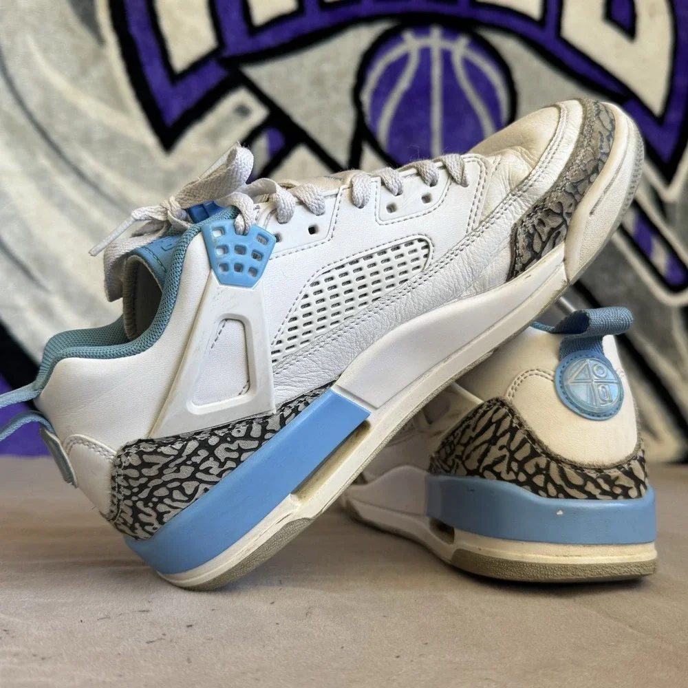 Size 8 - Air Jordan Spizike Low UNC Men's White Blue Shoes FQ1759-141